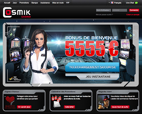 Cosmik Casino le casino intersidéral aux bonus incroyables !