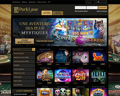 Jouer sur le casino en ligne sans téléchargement Park Lane