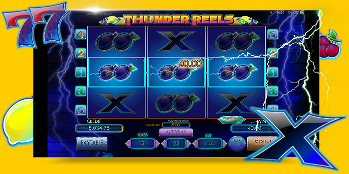 Machine à sous Las Vegas Thunder Reels de Playson