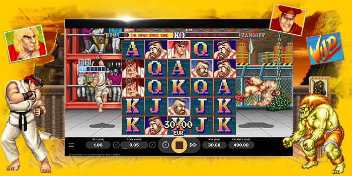 Street Fighter 2 la subtile fusion entre le rétro-gaming et les machines à sous par NetEnt