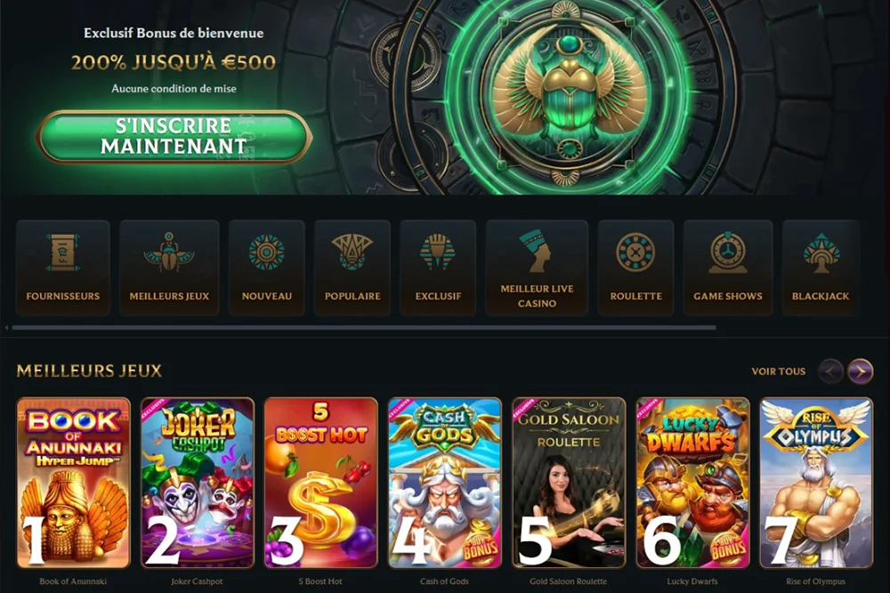 Bonus de Bienvenue casino Talismania