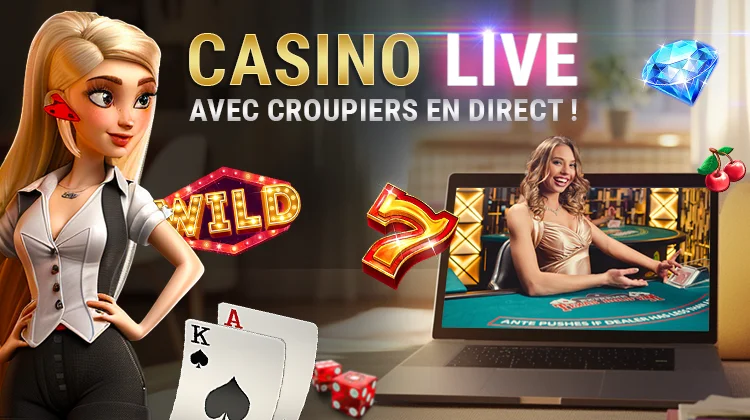 CASINO LIVE : Jouer au casino en ligne avec croupiers réels !