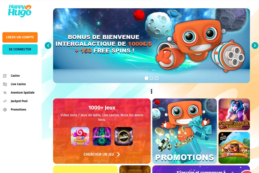 Casino Happy Hugo Bonus & Avis 2024